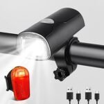 Luces delanteras y traseras bicicleta hibrida