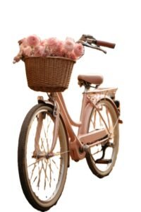 Bicicleta vintage rosa