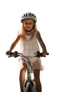 Niña bicicleta infantil