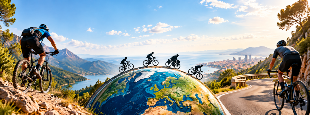Ciclistas de montaña y carretera en Mundo Todo bicicletas